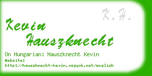 kevin hauszknecht business card